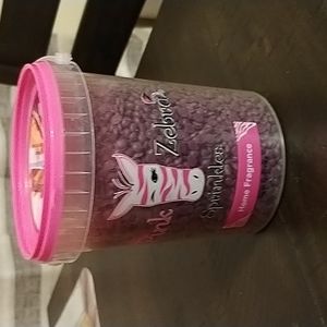 Cartoon of pink zebra sprinkles